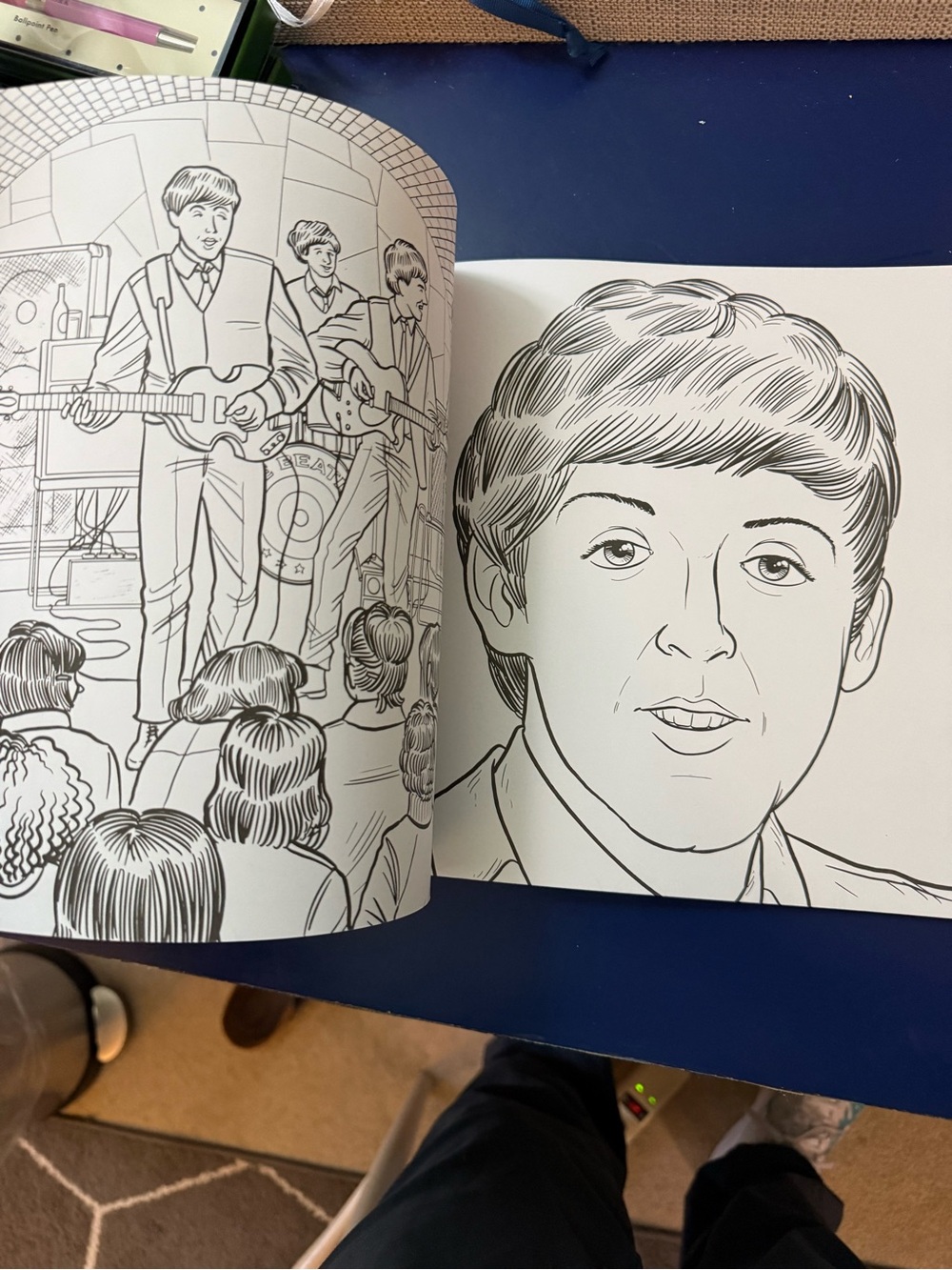The Beatles Coloring Book with Rainbow Markers - Multi - Picture 6 of 10